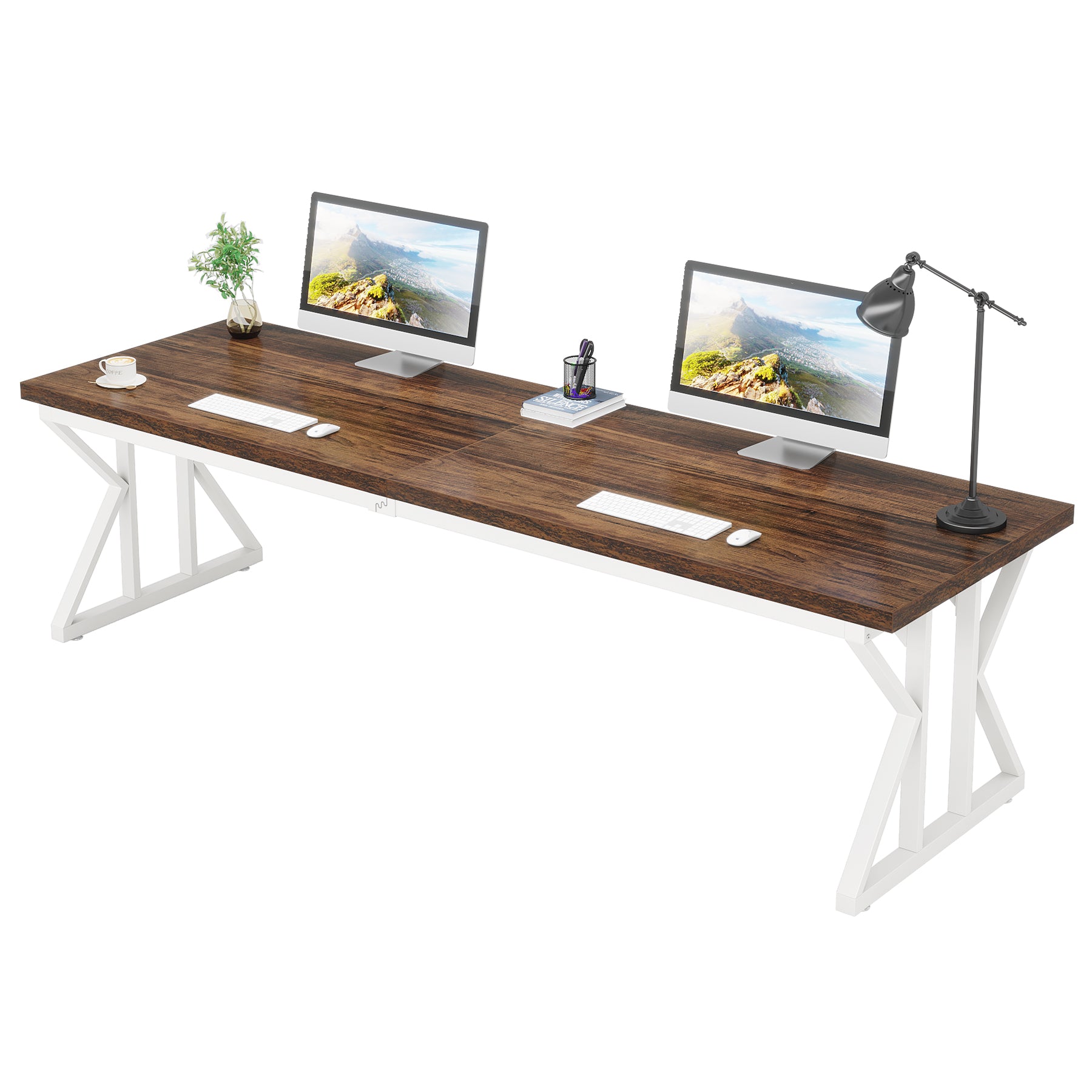 78.7" Executive Desk Two Person Desk